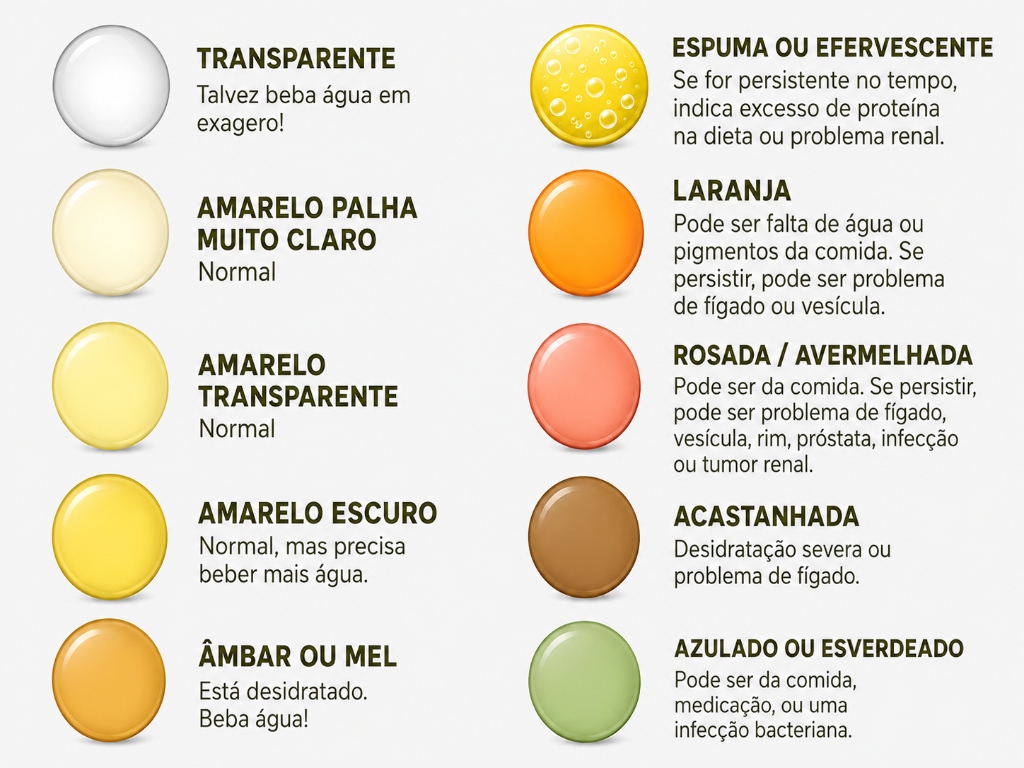 Guia de Cores da Urina e seu significado para a saúde - CROMOVITTA